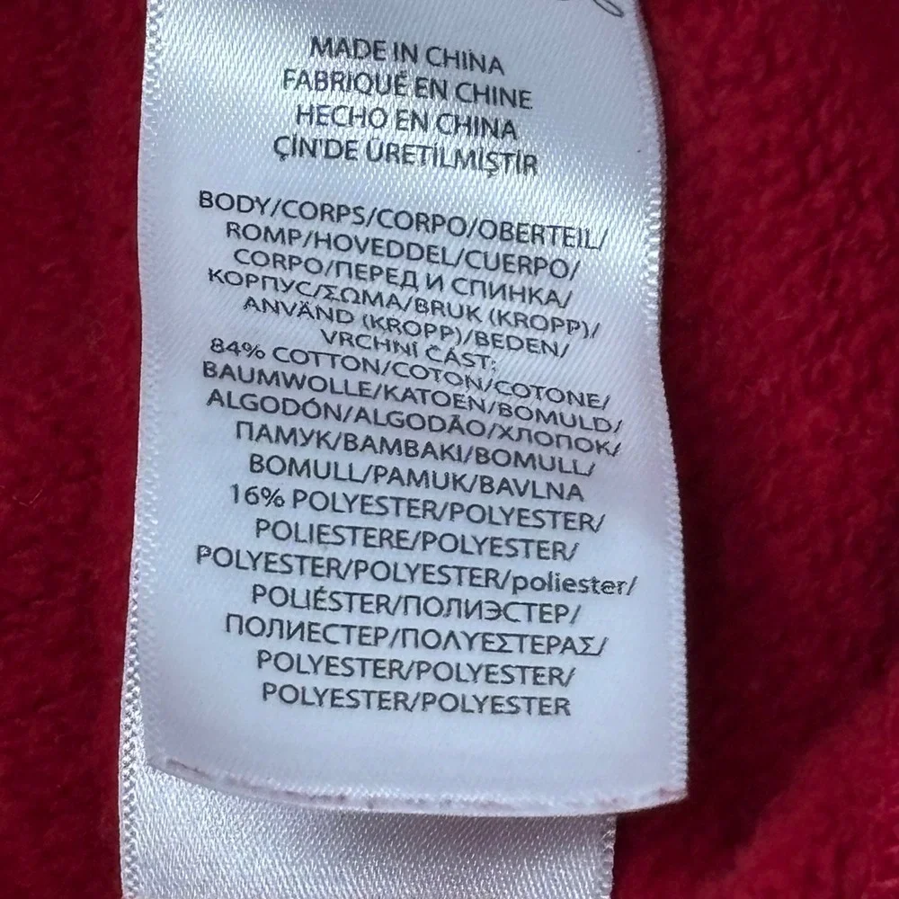 Ralph Lauren Polo Bear Kids Sweatshirt Size 6 Red Christmas Holiday Graphic